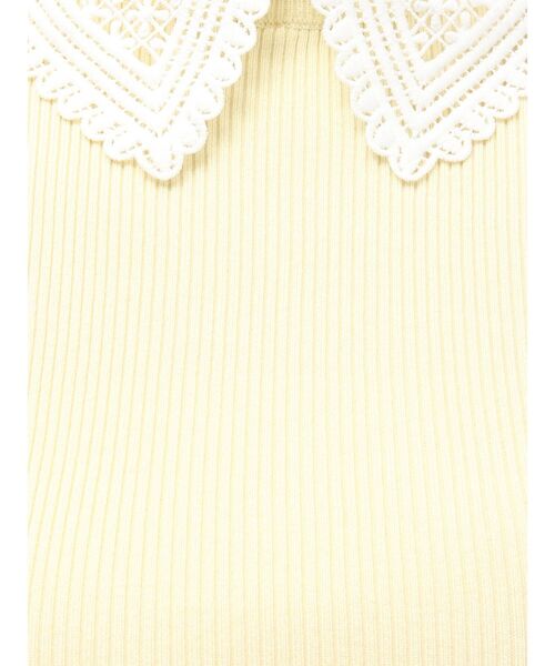 MERCURYDUO(マーキュリーデュオ)の「レース襟ハーフスリーブニット(ニット/セーター・レディース・ブラック/オフホワイト/イエロー・FREE)」の20枚目の写真