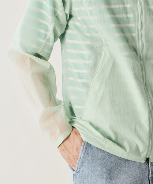 GOLDWIN(ゴールドウィン)の「Goldwin |〈別注〉シアーナイロン パッカブルウィンドジャケット MEN(ナイロンジャケット・メンズ・グリーン系その他/ブラック/オレンジ系その他・2/3)」の18枚目の写真