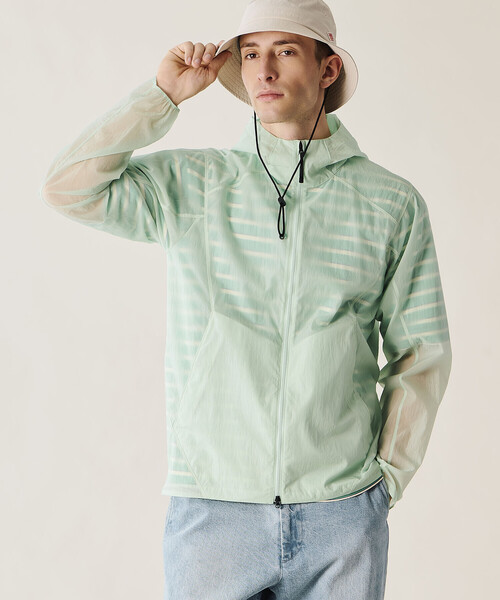 GOLDWIN(ゴールドウィン)の「Goldwin |〈別注〉シアーナイロン パッカブルウィンドジャケット MEN(ナイロンジャケット・メンズ・グリーン系その他/ブラック/オレンジ系その他・2/3)」の20枚目の写真