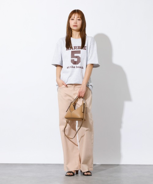 Healthy denim(ヘルシーデニム)の「【HealthyDenim/ヘルシーデニム】Barbie5 at the beach/半袖Tシャツ/ロゴTシャツ(Tシャツ/カットソー・レディース・スミクロ/ホワイト/グレー・フリー)」の15枚目の写真