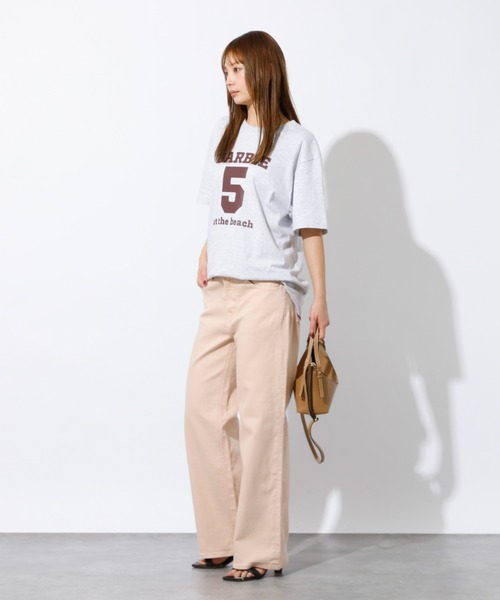 Healthy denim(ヘルシーデニム)の「【HealthyDenim/ヘルシーデニム】Barbie5 at the beach/半袖Tシャツ/ロゴTシャツ(Tシャツ/カットソー・レディース・スミクロ/ホワイト/グレー・フリー)」の14枚目の写真