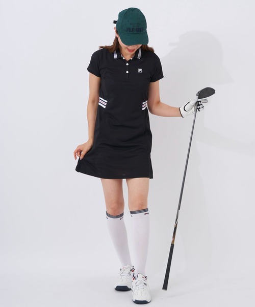 FILA GOLF（フィラゴルフ ）の「バックプリーツワンピース（ワンピース・レディース・ブラック/パープル/ネイビー/ミント・X-LARGE/SMALL/LARGE/XX-LARGE/MEDIUM）」の16枚目の写真