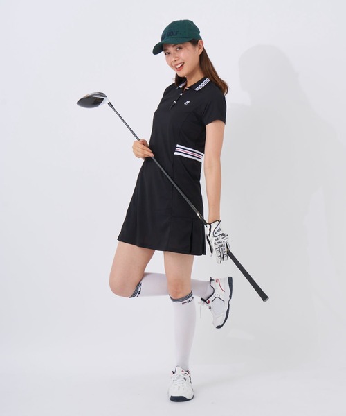 FILA GOLF（フィラゴルフ ）の「バックプリーツワンピース（ワンピース・レディース・ブラック/パープル/ネイビー/ミント・X-LARGE/SMALL/LARGE/XX-LARGE/MEDIUM）」の17枚目の写真