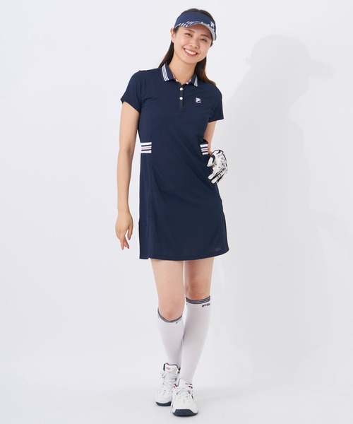 FILA GOLF（フィラゴルフ ）の「バックプリーツワンピース（ワンピース・レディース・ブラック/パープル/ネイビー/ミント・X-LARGE/SMALL/LARGE/XX-LARGE/MEDIUM）」の7枚目の写真