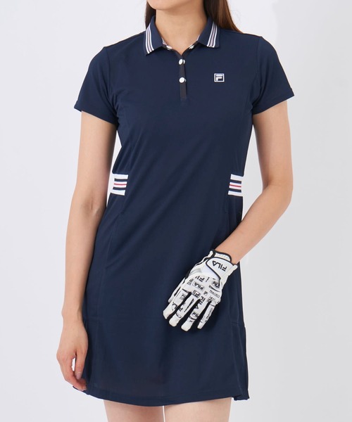 FILA GOLF（フィラゴルフ ）の「バックプリーツワンピース（ワンピース・レディース・ブラック/パープル/ネイビー/ミント・X-LARGE/SMALL/LARGE/XX-LARGE/MEDIUM）」の8枚目の写真