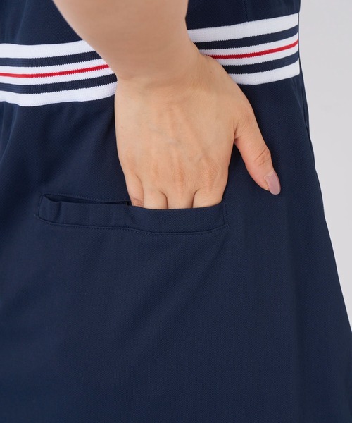 FILA GOLF（フィラゴルフ ）の「バックプリーツワンピース（ワンピース・レディース・ブラック/パープル/ネイビー/ミント・X-LARGE/SMALL/LARGE/XX-LARGE/MEDIUM）」の14枚目の写真