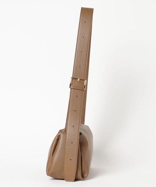 LOWRYS FARM（ローリーズファーム）の「タックスクエアショルダーＢＡＧ 656238（ショルダーバッグ・レディース・ブラック/アイボリー/ブラウン・FREE）」の11枚目の写真