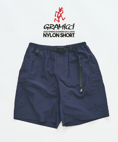 Gramicci（グラミチ）の「GRAMICCI / グラミチ 417別注 ナイロンショートパンツ（カーゴパンツ・メンズ・アイボリー/ブラック/チャコールグレー/オレンジ/ネイビー・LARGE/MEDIUM/X-LARGE）」の4枚目の写真