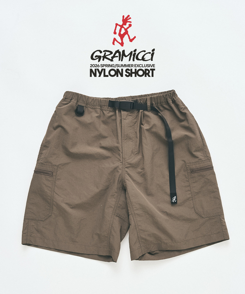 Gramicci（グラミチ）の「GRAMICCI / グラミチ 417別注 ナイロンショートパンツ（カーゴパンツ・メンズ・アイボリー/ブラック/チャコールグレー/オレンジ/ネイビー・LARGE/MEDIUM/X-LARGE）」の3枚目の写真