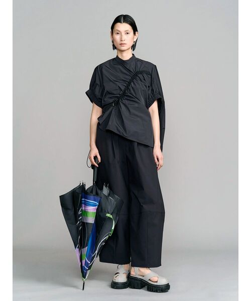 UN3D.（アンスリード）の「STRATUM PRINT UMBRELLA / ストレイタムプリントアンブレラ（長傘・レディース・ホワイト/ブラック・FREE）」の5枚目の写真