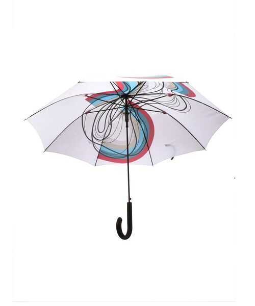 UN3D.（アンスリード）の「STRATUM PRINT UMBRELLA / ストレイタムプリントアンブレラ（長傘・レディース・ホワイト/ブラック・FREE）」の8枚目の写真