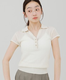 borders at balconyボーダーズアットバルコニー美品パールトップス BORDERS at BALCONY/ボーダーズアットバルコニー】PEARL TOP/パール