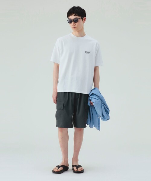 BEAMS HEART(ビームスハート)の「ストレッチ ツイル カーゴ ショーツ(UVカット・接触冷感・撥水・遮熱)(その他パンツ・メンズ・ブラック/オリーブ・LARGE/SMALL/MEDIUM)」の14枚目の写真