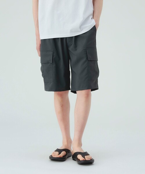 BEAMS HEART(ビームスハート)の「ストレッチ ツイル カーゴ ショーツ(UVカット・接触冷感・撥水・遮熱)(その他パンツ・メンズ・ブラック/オリーブ・LARGE/SMALL/MEDIUM)」の16枚目の写真