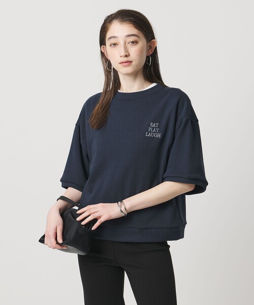 HANDTEX(ハンドテックス)の「【別注】<HANDTEX>スウェット ‐3TIPS‐(スウェット・レディース・ホワイト/ネイビー・F)」の14枚目の写真