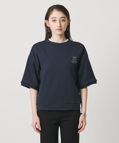 HANDTEX(ハンドテックス)の「【別注】<HANDTEX>スウェット ‐3TIPS‐(スウェット・レディース・ホワイト/ネイビー・F)」の9枚目の写真