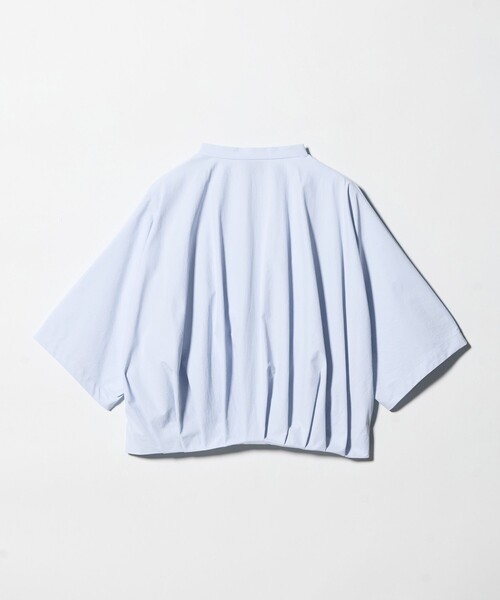 UNITED ARROWS(ユナイテッドアローズ)の「メロー フリル シャツ ブラウス ‐防しわ 吸水速乾 UVカット 遮熱性 接触冷感 ウォッシャブル‐(シャツ/ブラウス・レディース・ホワイト/ライトブルー/ネイビー・FREE)」の14枚目の写真