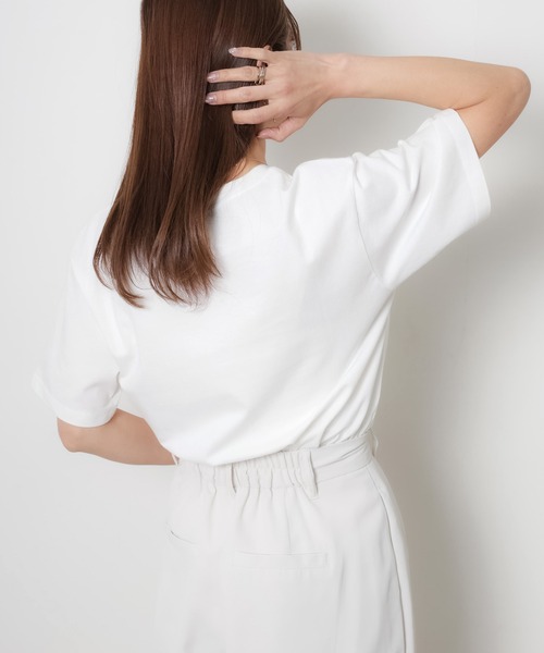 Riberry(リベリー)の「馬フォトプリント半袖Tシャツ(Tシャツ/カットソー・レディース・アイボリー/チャコールグレー/ベージュ・FREE)」の17枚目の写真