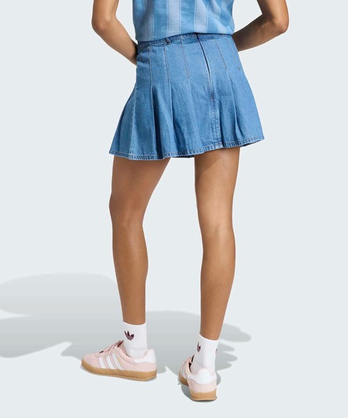 adidas(アディダス)の「DENIM PLEATED SKIRT / アディダスオリジナルス adidas Originals(デニムスカート・レディース・ブルー・XX-LARGE/LARGE/MEDIUM/SMALL/X-LARGE)」の2枚目の写真