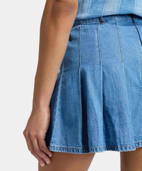 adidas(アディダス)の「DENIM PLEATED SKIRT / アディダスオリジナルス adidas Originals(デニムスカート・レディース・ブルー・XX-LARGE/LARGE/MEDIUM/SMALL/X-LARGE)」の4枚目の写真