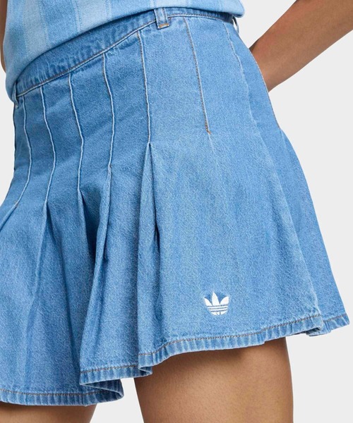 adidas(アディダス)の「DENIM PLEATED SKIRT / アディダスオリジナルス adidas Originals(デニムスカート・レディース・ブルー・XX-LARGE/LARGE/MEDIUM/SMALL/X-LARGE)」の3枚目の写真