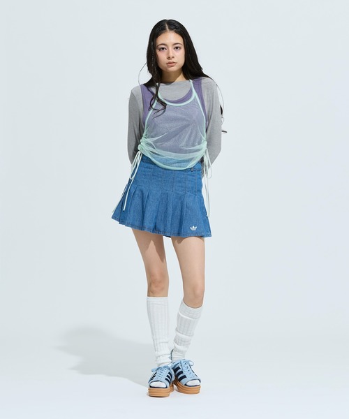 adidas(アディダス)の「DENIM PLEATED SKIRT / アディダスオリジナルス adidas Originals(デニムスカート・レディース・ブルー・XX-LARGE/LARGE/MEDIUM/SMALL/X-LARGE)」の9枚目の写真
