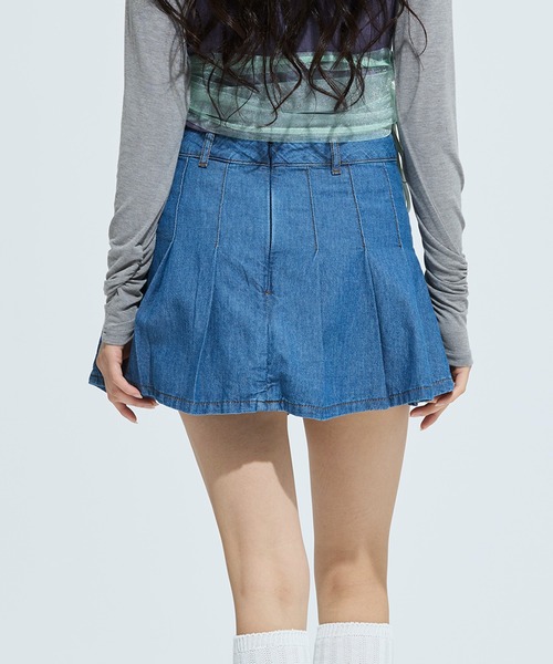 adidas(アディダス)の「DENIM PLEATED SKIRT / アディダスオリジナルス adidas Originals(デニムスカート・レディース・ブルー・XX-LARGE/LARGE/MEDIUM/SMALL/X-LARGE)」の8枚目の写真