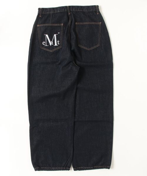MUCENT(ムセント)の「【MUCENT】ブランド直輸入正規品/MUCENT/MAXXI BACK POCKET BIG LOGO DENIM(デニムパンツ・レディース・ダークブルー/ブラック・FREE)」の3枚目の写真