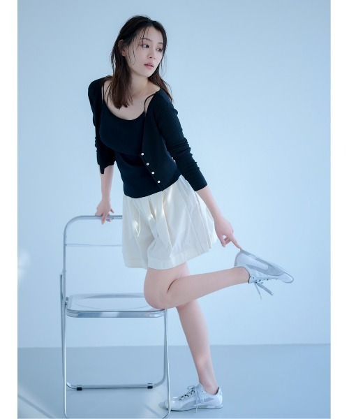 FRAY I.D(フレイアイディー)の「【FRAY I.D×PUMA】ナイロンショートパンツ/UVカット・撥水(その他パンツ・レディース・ベージュ/ピンク・0/1)」の5枚目の写真