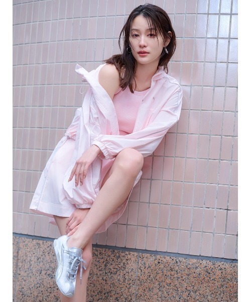 FRAY I.D(フレイアイディー)の「【FRAY I.D×PUMA】ナイロンショートパンツ/UVカット・撥水(その他パンツ・レディース・ベージュ/ピンク・0/1)」の6枚目の写真