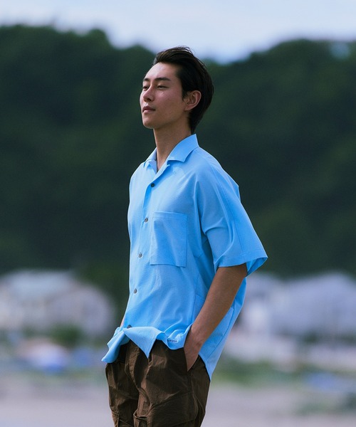 Snow Peak(スノーピーク)の「Snow Peak / Airo Short Sleeve Shirt エアロショートスリーブシャツ 半袖シャツ(シャツ/ブラウス・メンズ・ブラック/ライトブルー/ブラウン・S/M/L/XL)」の13枚目の写真