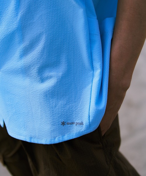 Snow Peak(スノーピーク)の「Snow Peak / Airo Short Sleeve Shirt エアロショートスリーブシャツ 半袖シャツ(シャツ/ブラウス・メンズ・ブラック/ライトブルー/ブラウン・S/M/L/XL)」の14枚目の写真