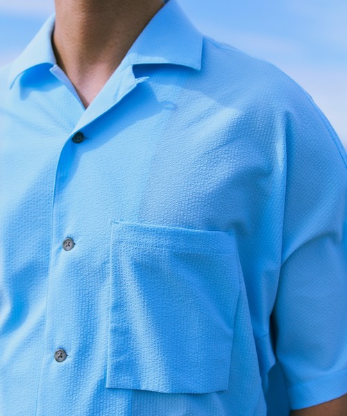 Snow Peak(スノーピーク)の「Snow Peak / Airo Short Sleeve Shirt エアロショートスリーブシャツ 半袖シャツ(シャツ/ブラウス・メンズ・ブラック/ライトブルー/ブラウン・S/M/L/XL)」の15枚目の写真