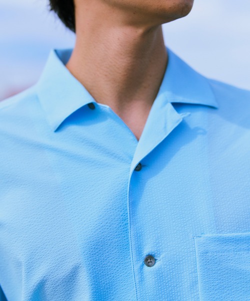 Snow Peak(スノーピーク)の「Snow Peak / Airo Short Sleeve Shirt エアロショートスリーブシャツ 半袖シャツ(シャツ/ブラウス・メンズ・ブラック/ライトブルー/ブラウン・S/M/L/XL)」の16枚目の写真