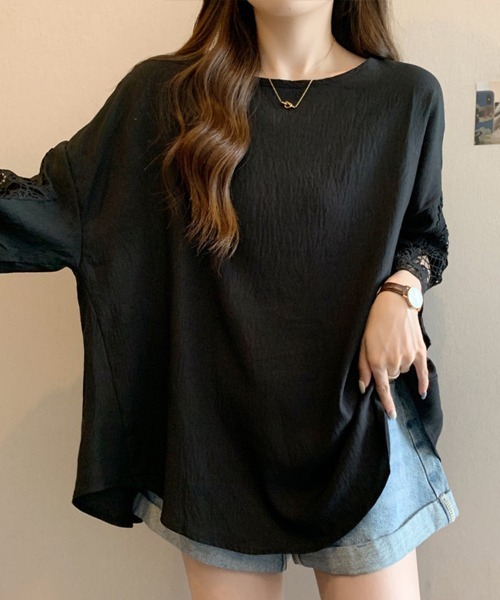 SallyLunn(サリーラン)の「大人フェミニンレーススリーブブラウス(シャツ/ブラウス・レディース・ホワイト/ブラック・LARGE/MEDIUM)」の8枚目の写真