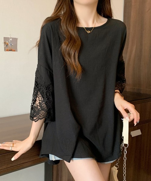 SallyLunn(サリーラン)の「大人フェミニンレーススリーブブラウス(シャツ/ブラウス・レディース・ホワイト/ブラック・LARGE/MEDIUM)」の10枚目の写真