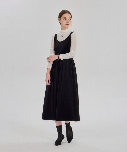 MAIA（マイア）の「ベルベットフラワーワンピース-ブラック（テンセルTシャツセット）（ワンピース・レディース・その他・MEDIUM/LARGE）」の6枚目の写真