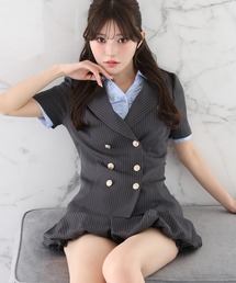 one after another NICE CLAUP（ワンアフターアナザーナイスクラップ）の「【セットアップ可能】レースアップペプラムジャケット（テーラードジャケット）」