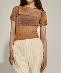 [TAN/タン]SHINY 2PIECES TOPS