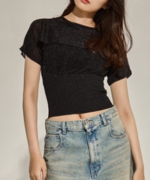 [TAN/タン]SHINY 2PIECES TOPS