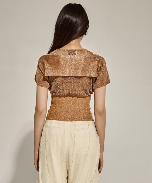 TAN（タン）の「[TAN/タン]SHINY 2PIECES TOPS（その他トップス・レディース・ブラウン/オリーブ/ブラック・FREE）」の7枚目の写真