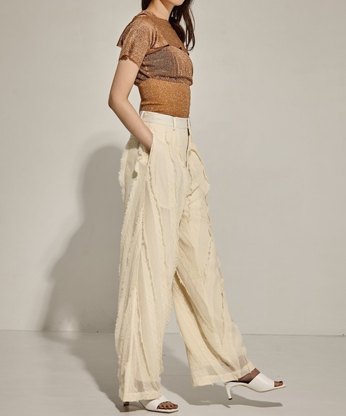 TAN（タン）の「[TAN/タン]SHINY 2PIECES TOPS（その他トップス・レディース・ブラウン/オリーブ/ブラック・FREE）」の8枚目の写真