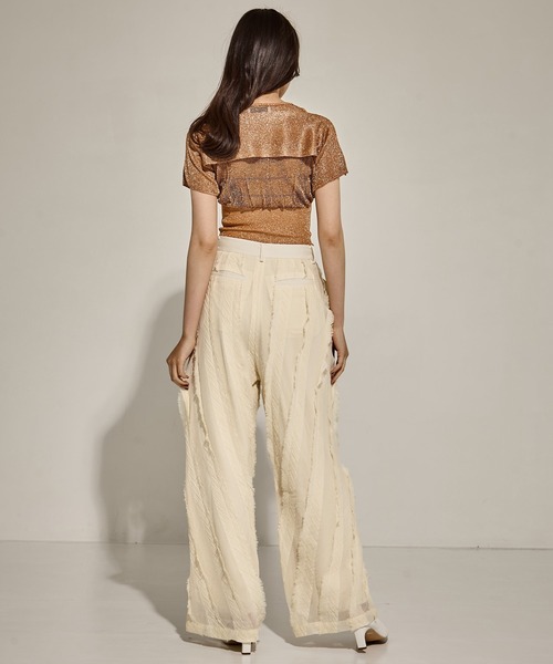 TAN（タン）の「[TAN/タン]SHINY 2PIECES TOPS（その他トップス・レディース・ブラウン/オリーブ/ブラック・FREE）」の9枚目の写真