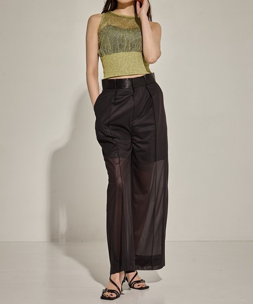 TAN（タン）の「[TAN/タン]SHINY 2PIECES TOPS（その他トップス・レディース・ブラウン/オリーブ/ブラック・FREE）」の14枚目の写真