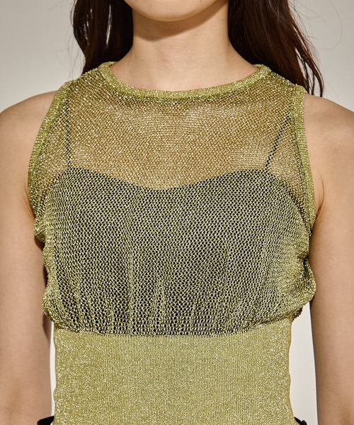 TAN（タン）の「[TAN/タン]SHINY 2PIECES TOPS（その他トップス・レディース・ブラウン/オリーブ/ブラック・FREE）」の18枚目の写真