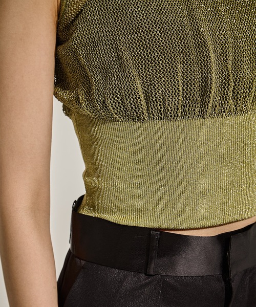TAN（タン）の「[TAN/タン]SHINY 2PIECES TOPS（その他トップス・レディース・ブラウン/オリーブ/ブラック・FREE）」の21枚目の写真