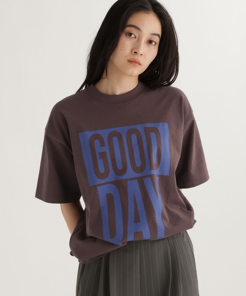 studio CLIP(スタディオクリップ)の「【daily CLIP】BIGロゴルーズTシャツ(Tシャツ/カットソー・レディース・ホワイト/ブラウン/グレー・FREE)」の16枚目の写真