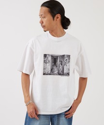 PHOTO プリント 半袖Tシャツ