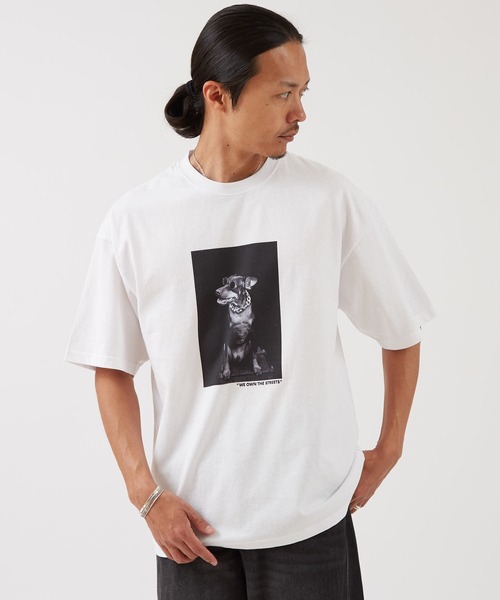 improves（インプローブス）の「PHOTO プリント 半袖Tシャツ（Tシャツ/カットソー・メンズ・ホワイト系3/ホワイト系/ホワイト系2/ホワイト系1/ホワイト系6/ホワイト系4/ホワイト/ホワイト系5・X-LARGE/LARGE/MEDIUM/SMALL）」の3枚目の写真