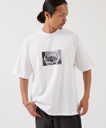 PHOTO プリント 半袖Tシャツ